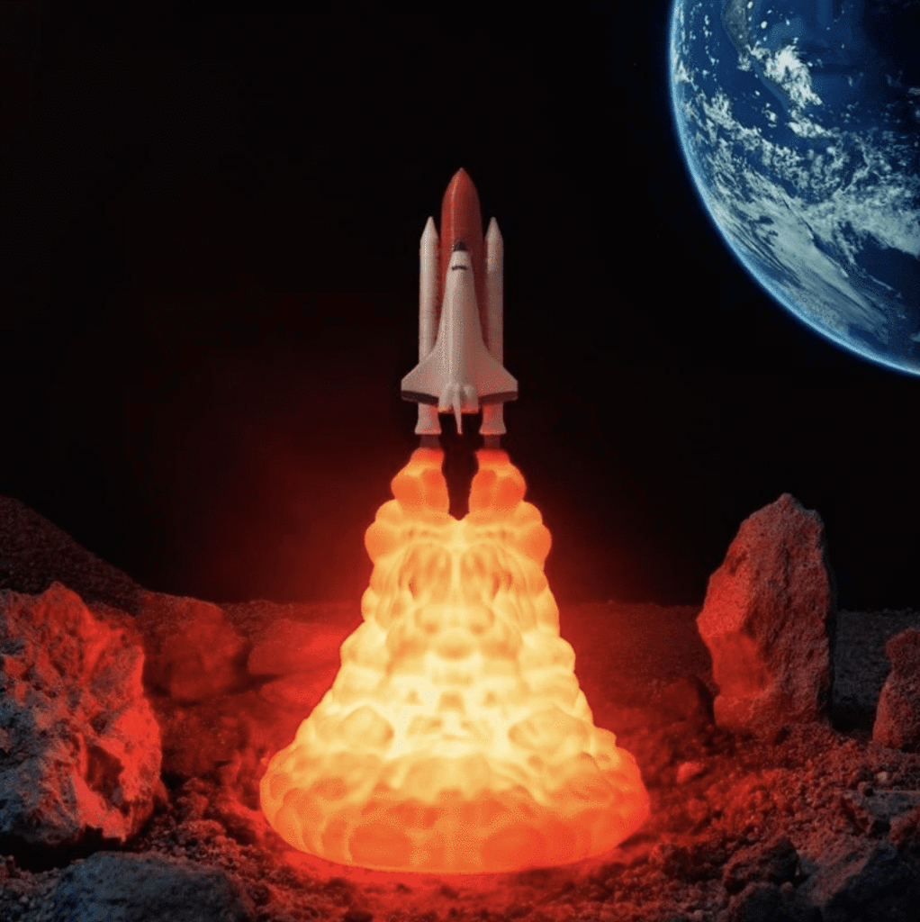 Space Shuttle Take Off Lamp